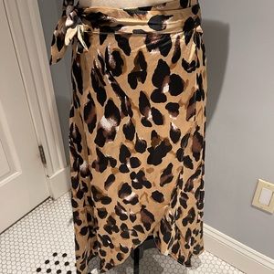 Printed Wrap Skirt